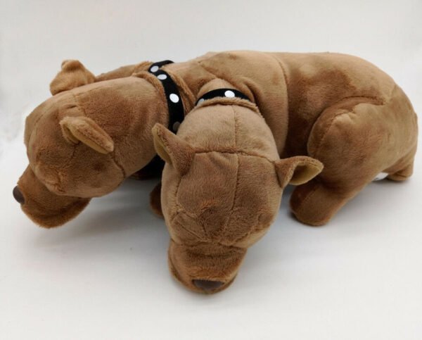 peluche perro tres cabezas