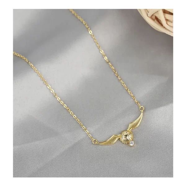 collar de snitch dorada